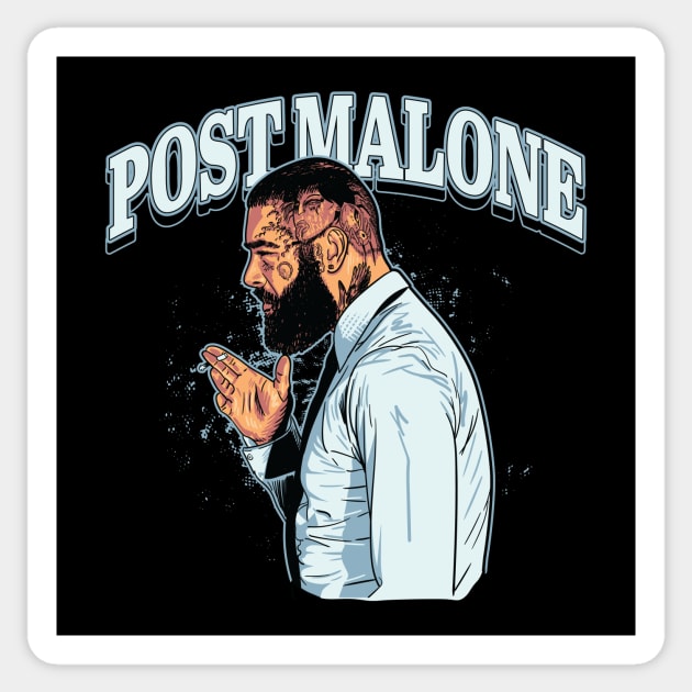 Post Malone Illustration Sticker by lazartemarjun